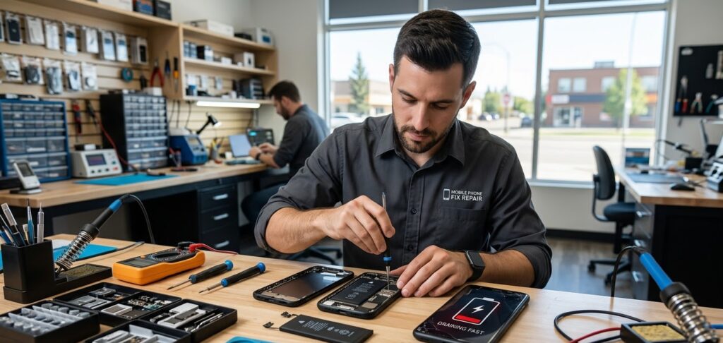 repairs mobile phones